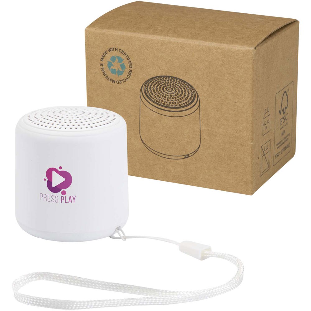 Velkis 3W gerecycleerde plastic draadloze Bluetooth®-speaker