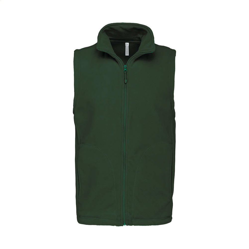 KA913 - fleece bodywarmer vest - met logo of onbedrukt bestellen - groen