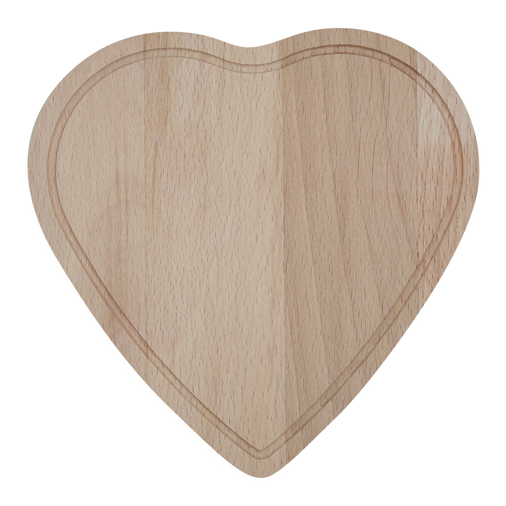 WOODEN HEART - Snijplank - kopen of bedrukken