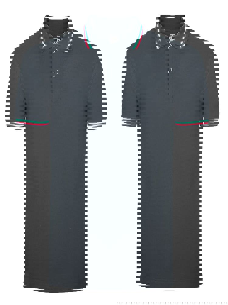 BS Italy polo, 200 gr/m² - met logo of onbedrukt bestellen - Donkergrijs (PMS 7540C)