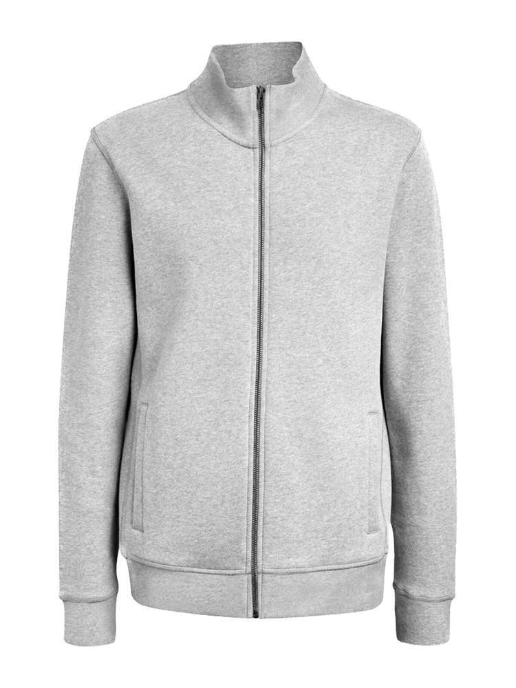 BS Harlem full zip sweater, 280 gr/m² - voor bedrijven en relatiegeschenken - Grijs melee (PMS Cool Grey 7C)