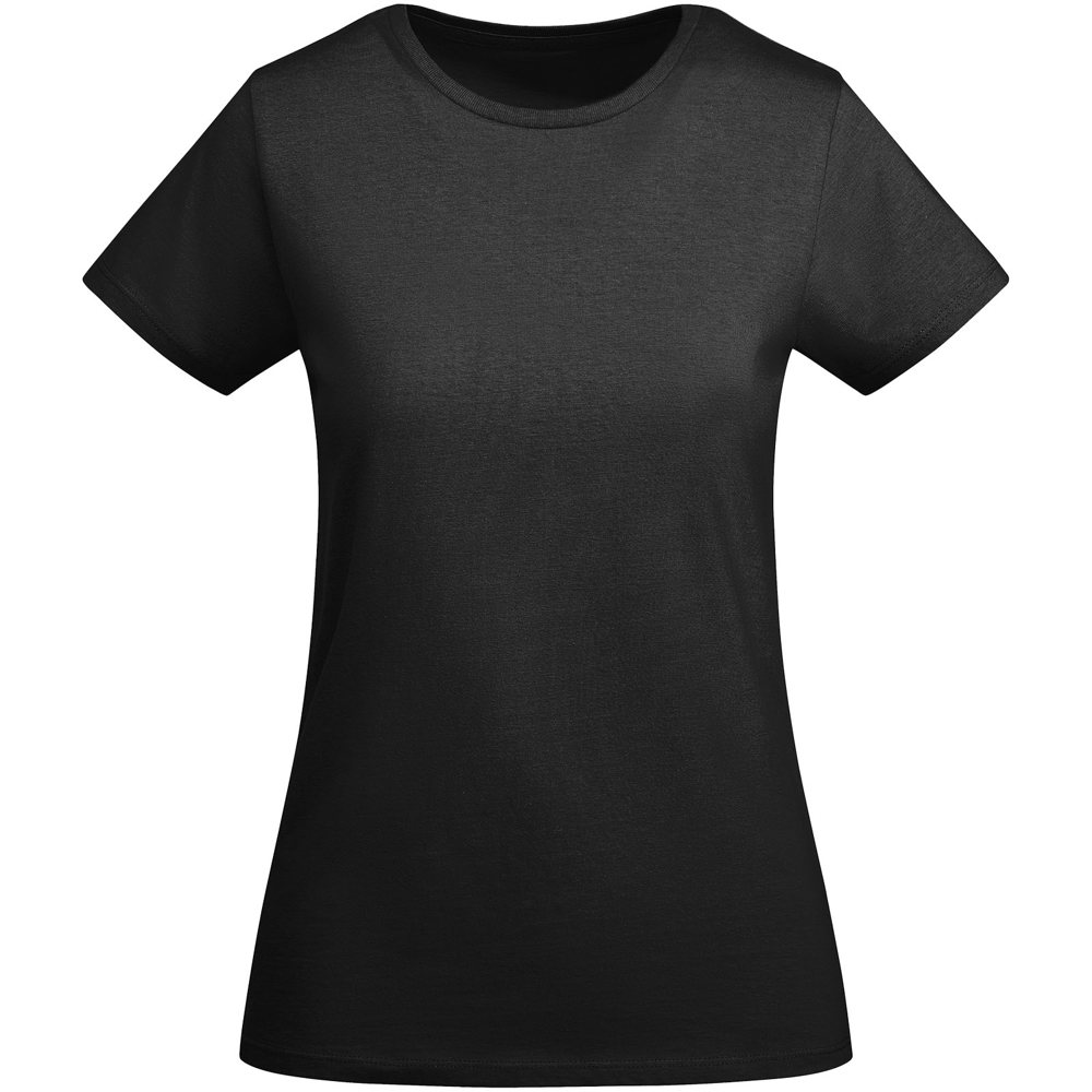 Breda biologisch katoenen dames T-shirt met korte mouwen - met logo of onbedrukt bestellen - Zwart