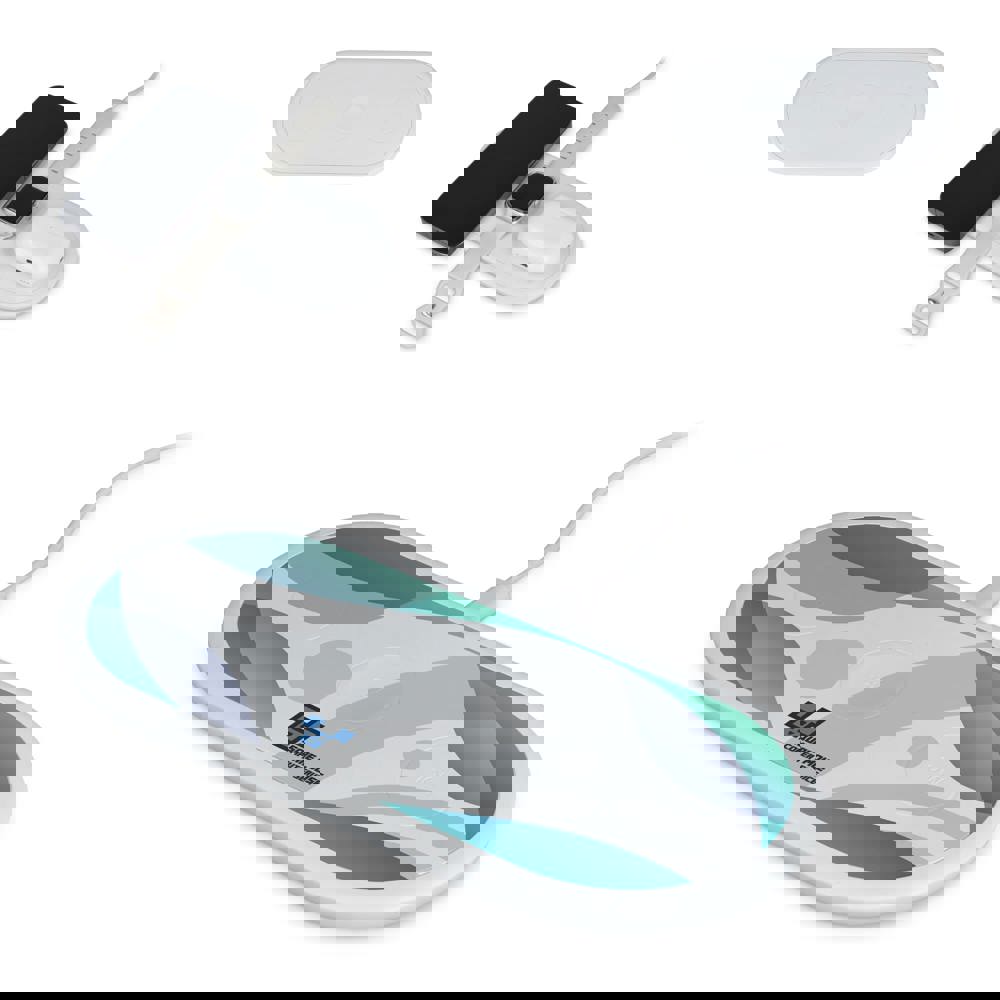 3-in-1 Draadloze Oplader 15 W, Smartphone / Apple Watch / AirPod - kopen of bedrukken