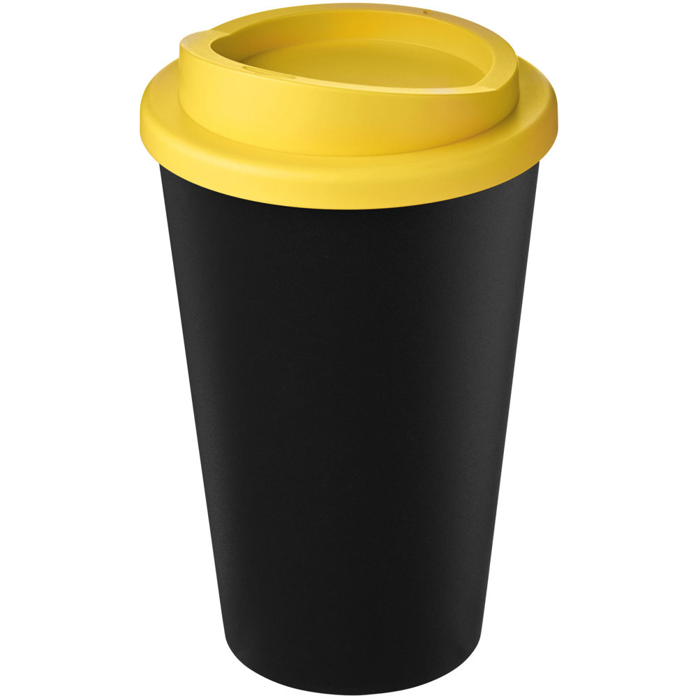 Americano® Eco 350 ml gerecyclede drinkbeker - kopen of bedrukken - Zwart, Geel