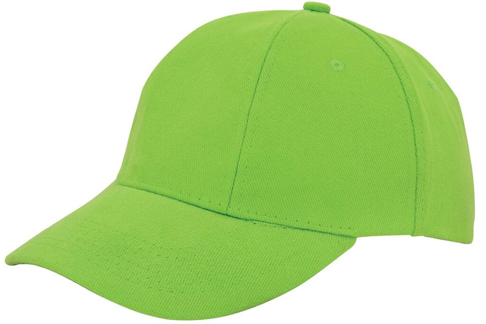 Turned brushed cap - met logo of onbedrukt bestellen - Groen (PMS 7488c) / Groen