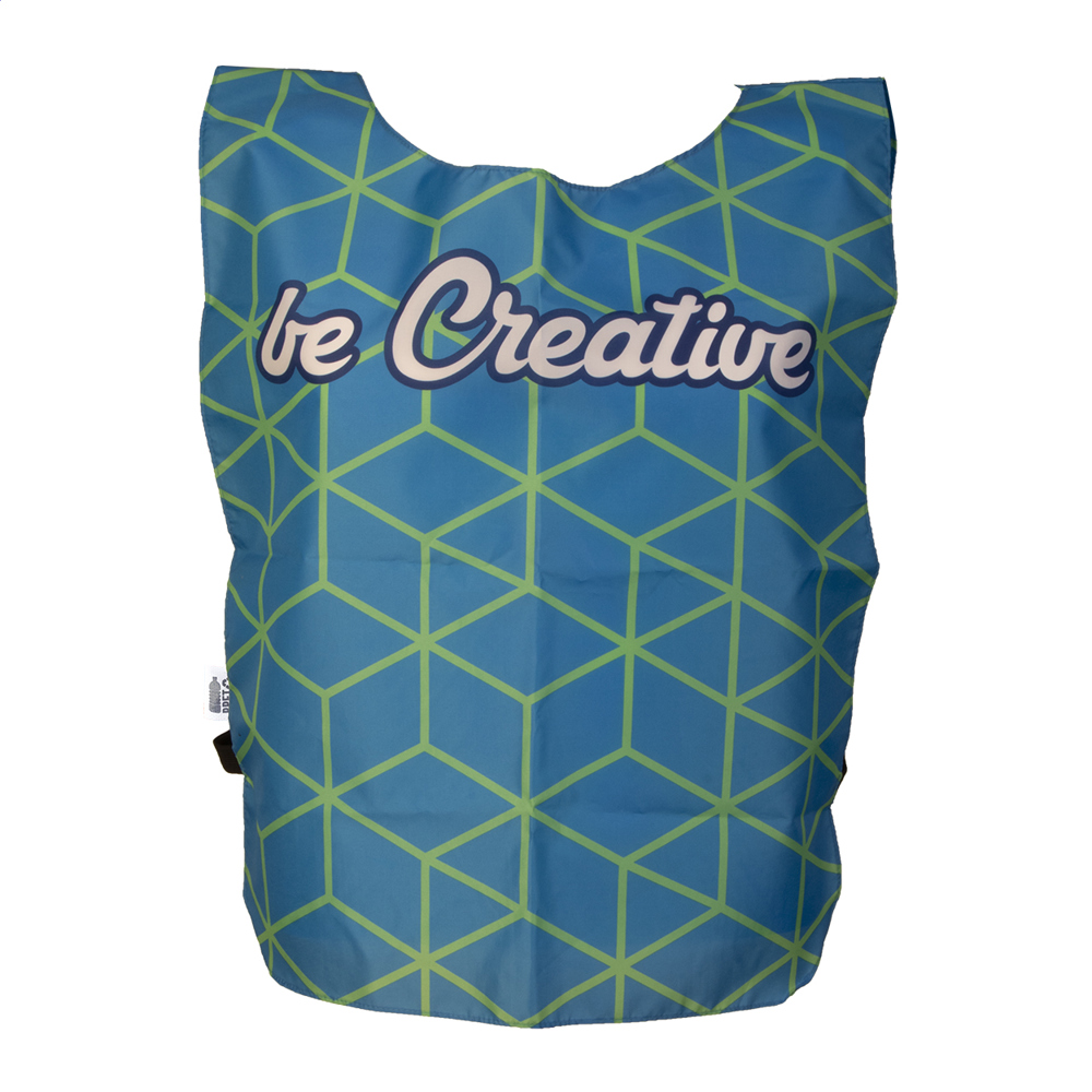CreaTeam - custom made RPET-sportvest - met logo of onbedrukt bestellen - Zwart/Wit