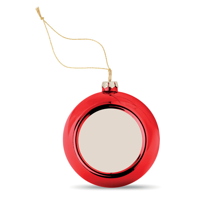 HAPPY BALL - Sublimatie Kerstbal - Rood