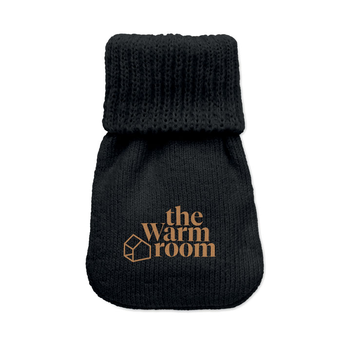 WARMMUFF - Handwarmer gebreid polyester - met logo of onbedrukt bestellen