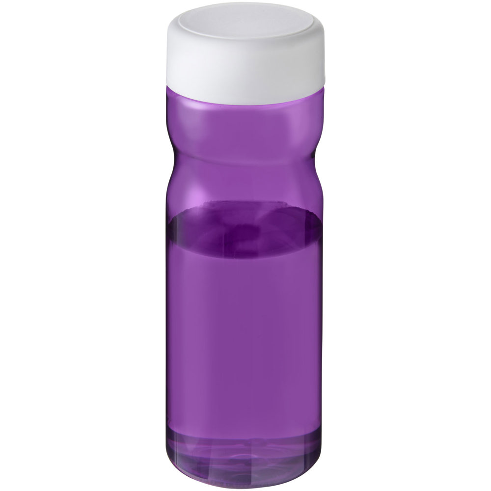 H2O Active® Eco Base 650 ml sportfles - met logo of onbedrukt bestellen - paars, wit