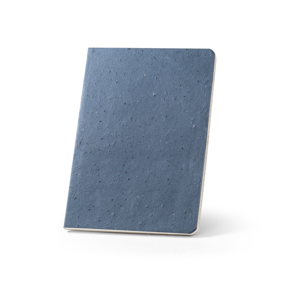 COFFEEPAD SEMI-RIGID. A5-notitieblok met halfharde kaft gemaakt van afval van koffieschillen (65%)