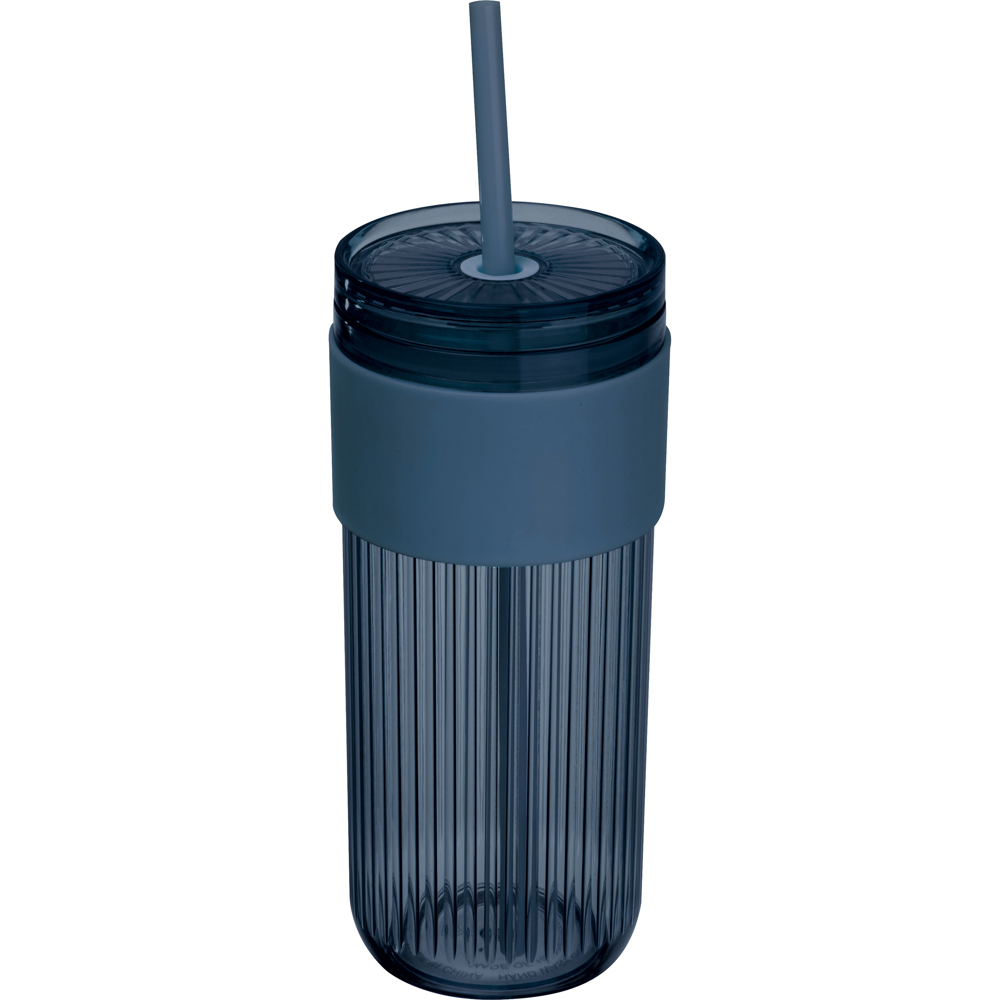 Beker met rietje, 660 ml