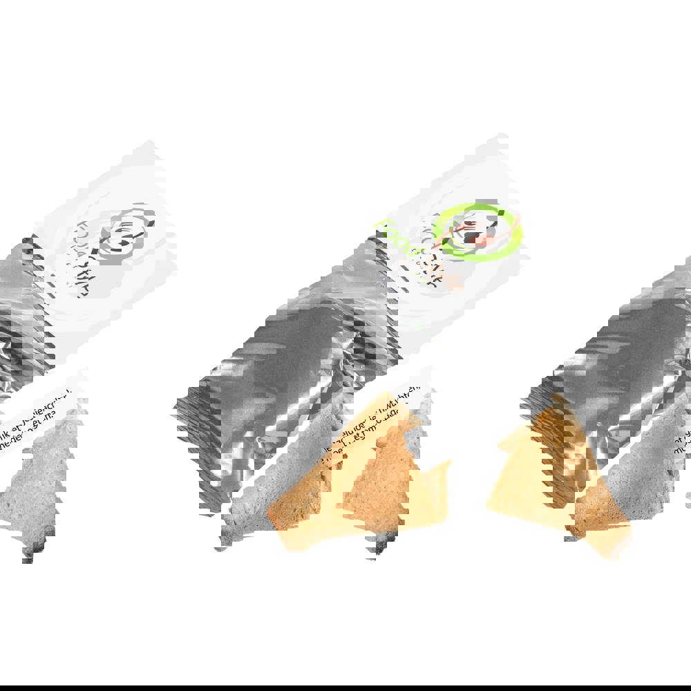 Gelukskoekje met een kopkaartje - bedrukt of onbedrukt verkrijgbaar - zilver