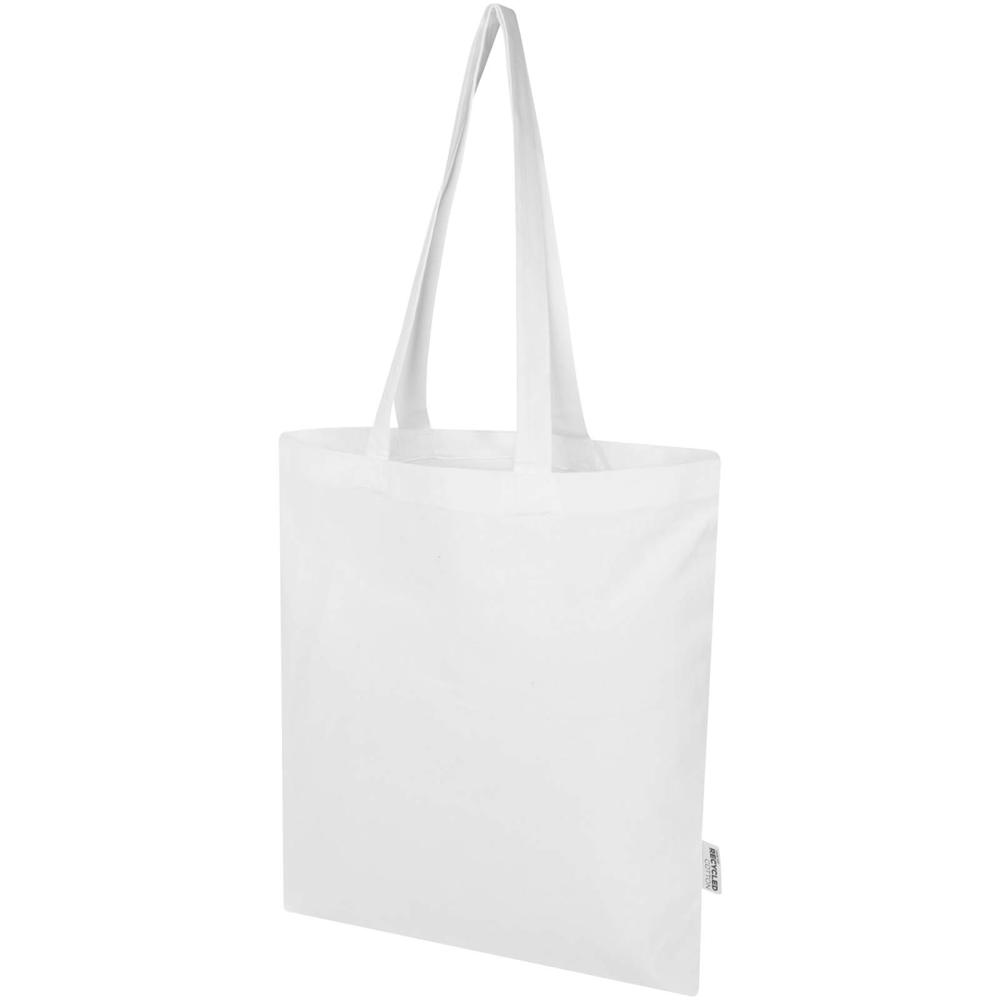 Peru Blend 180 g/m² GRS gerecycleerde katoenen draagtas 7L - met logo of onbedrukt bestellen - Wit