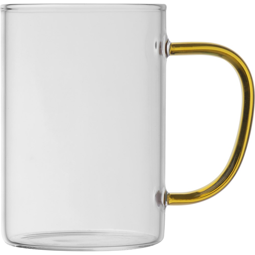 Theeglas met gekleurd oortje