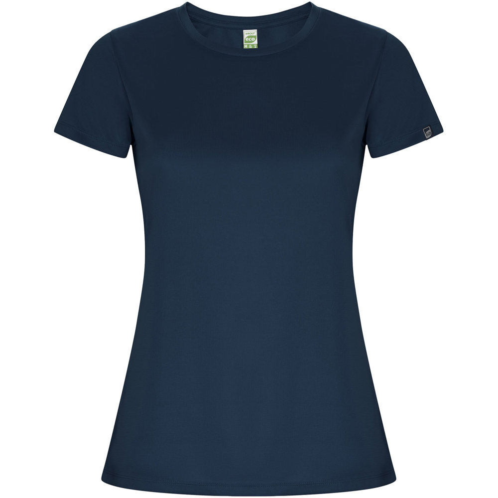 Imola sportshirt met korte mouwen voor dames - met logo of onbedrukt bestellen - Marineblauw