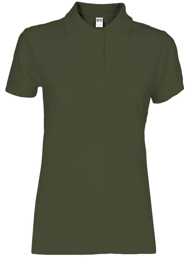 BS Evolution dames polo, 180 gr/m² - met logo of onbedrukt bestellen - Olijfgroen (PMS 418C)