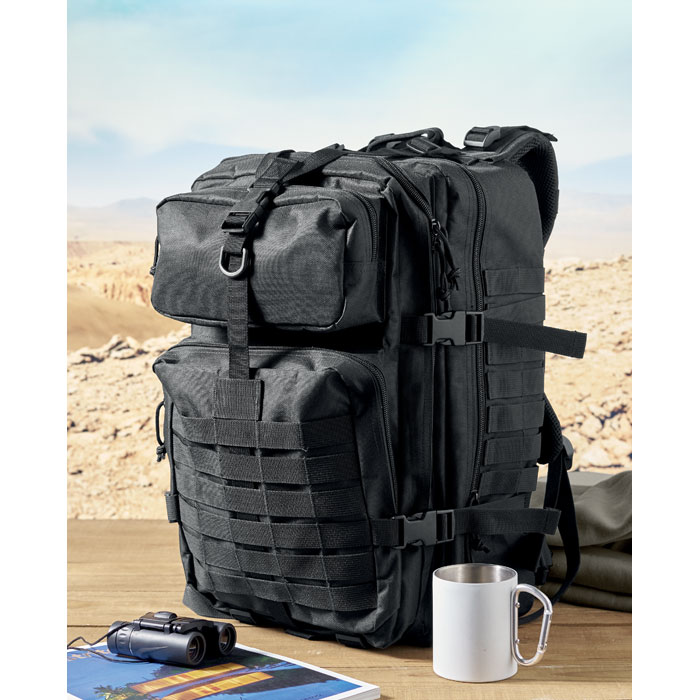 CARRYCONFI - 600D RPET outdoor rugzak - bedrukt of onbedrukt verkrijgbaar