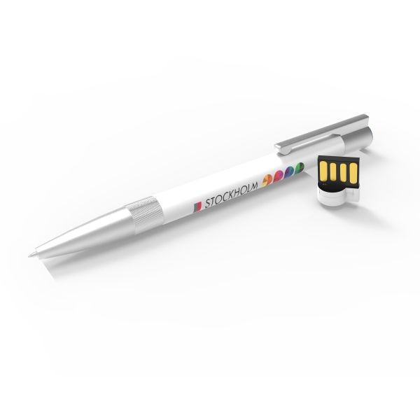 USB Pen Stockholm- Wit- 8GB 2.0