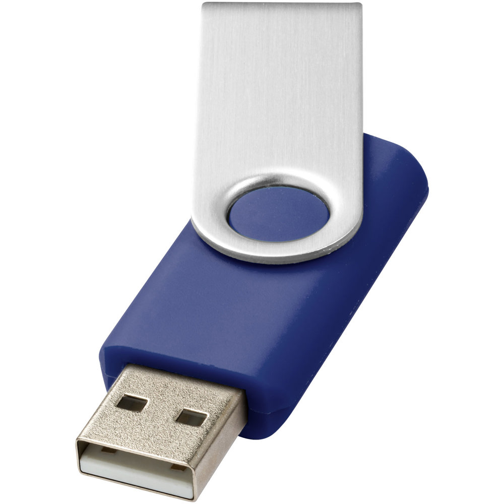 Rotate-basic USB 2GB - kopen of bedrukken - Blauw, Zilver