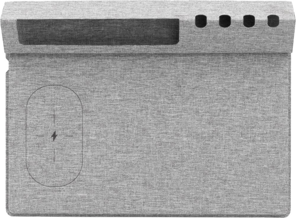 BrandCharger Evopad Charge draadloze oplader - bedrukt of onbedrukt verkrijgbaar - Grijs