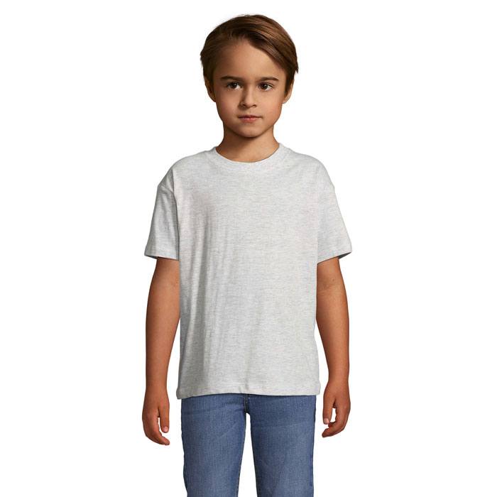 REGENT KIDS - REGENT Kinder t-shirt 150g - bedrukt of onbedrukt verkrijgbaar - asgrijs