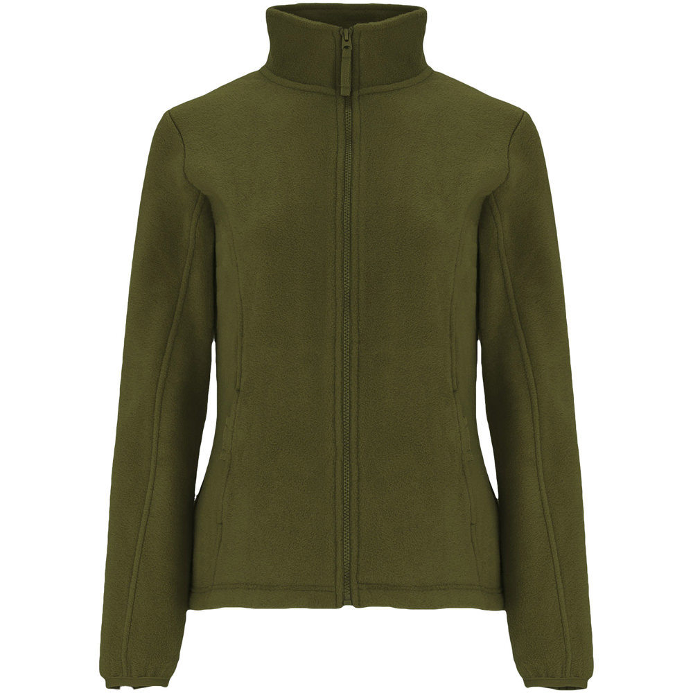Artic fleece damesjack met volledige rits - voor bedrijven en relatiegeschenken - Pijnboomgroen