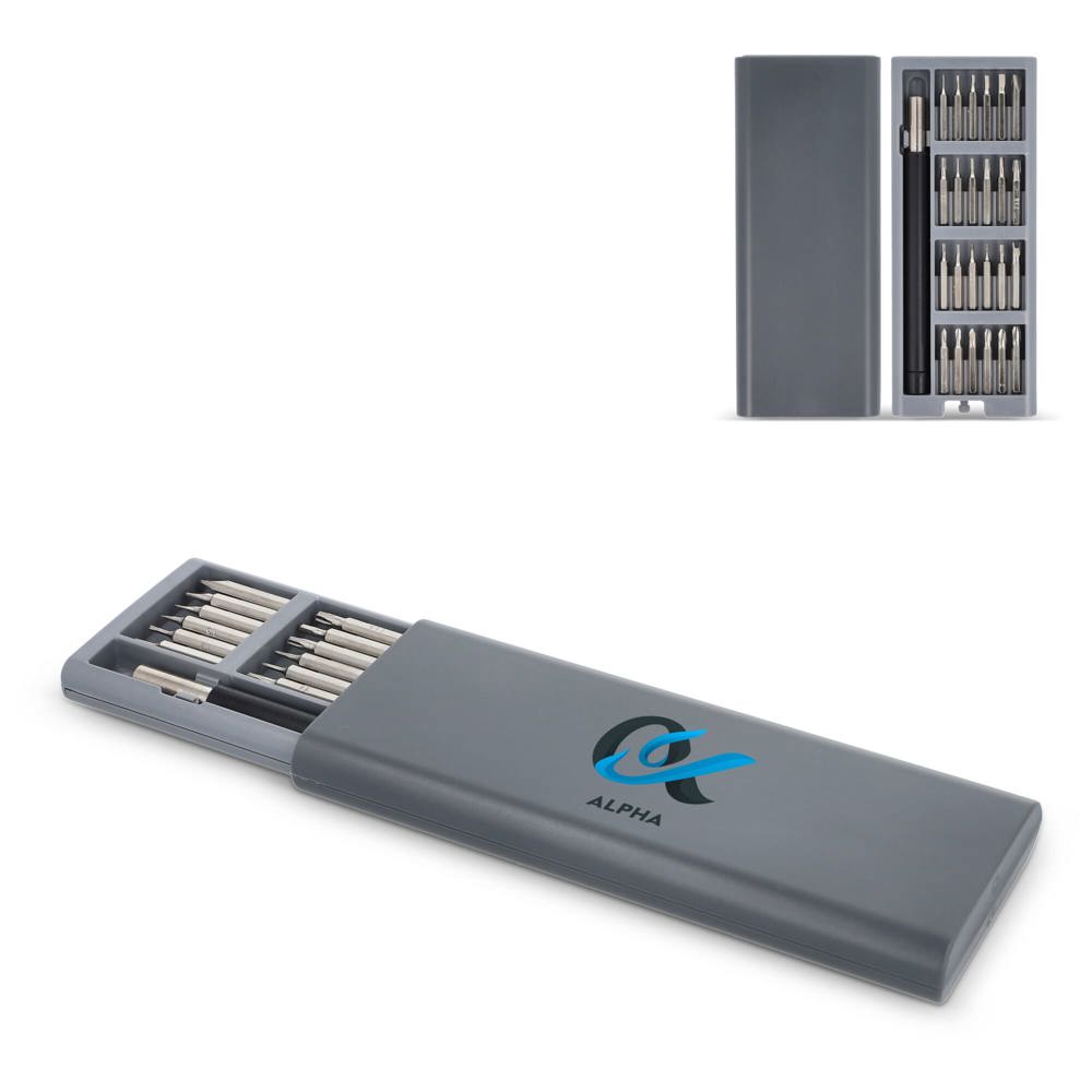 24-in-1 Precisie Schroevendraaierset met organizer - met logo of onbedrukt bestellen
